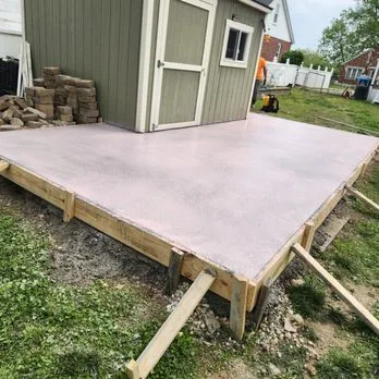 Professional concrete sealer application BTS