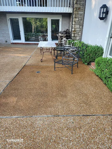Stamped concrete patio St. Louis MO